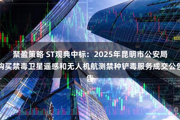聚盈策略 ST观典中标：2025年昆明市公安局购买禁毒卫星遥感和无人机航测禁种铲毒服务成交公告